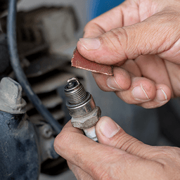 Spark plug cleaning